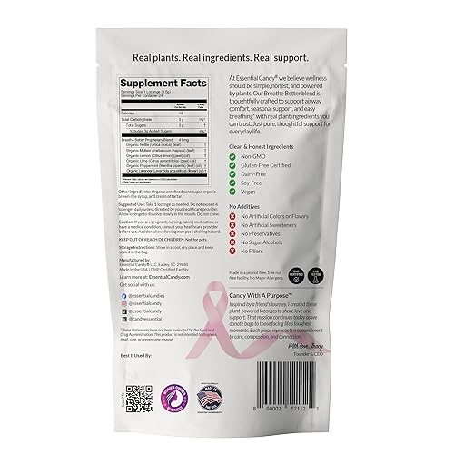 Miniatura 2 de Clarity Blend - Caramelo duro funcional  Apoyo estacional que respira más fácilmente  Limón orgánico, lima, menta, lavanda  Sin gluten, sin OMG,