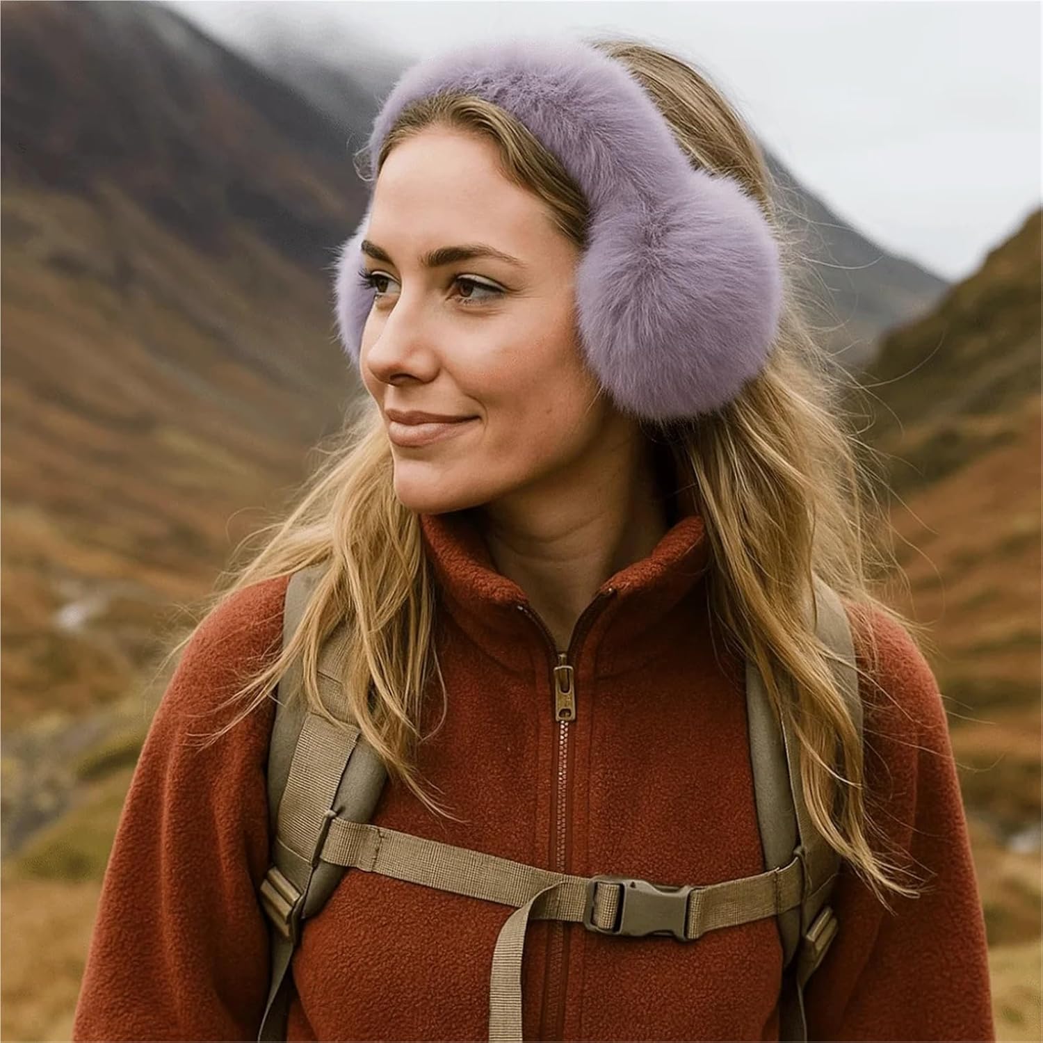 Plush Winter Ear Muffs - Foldable Ear Warmers for Men & Women - Outdoor Cold Protection ()