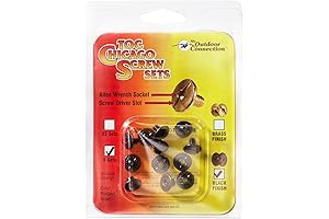Mount Chicago Black Chicago Screw Sets (6-Pack)