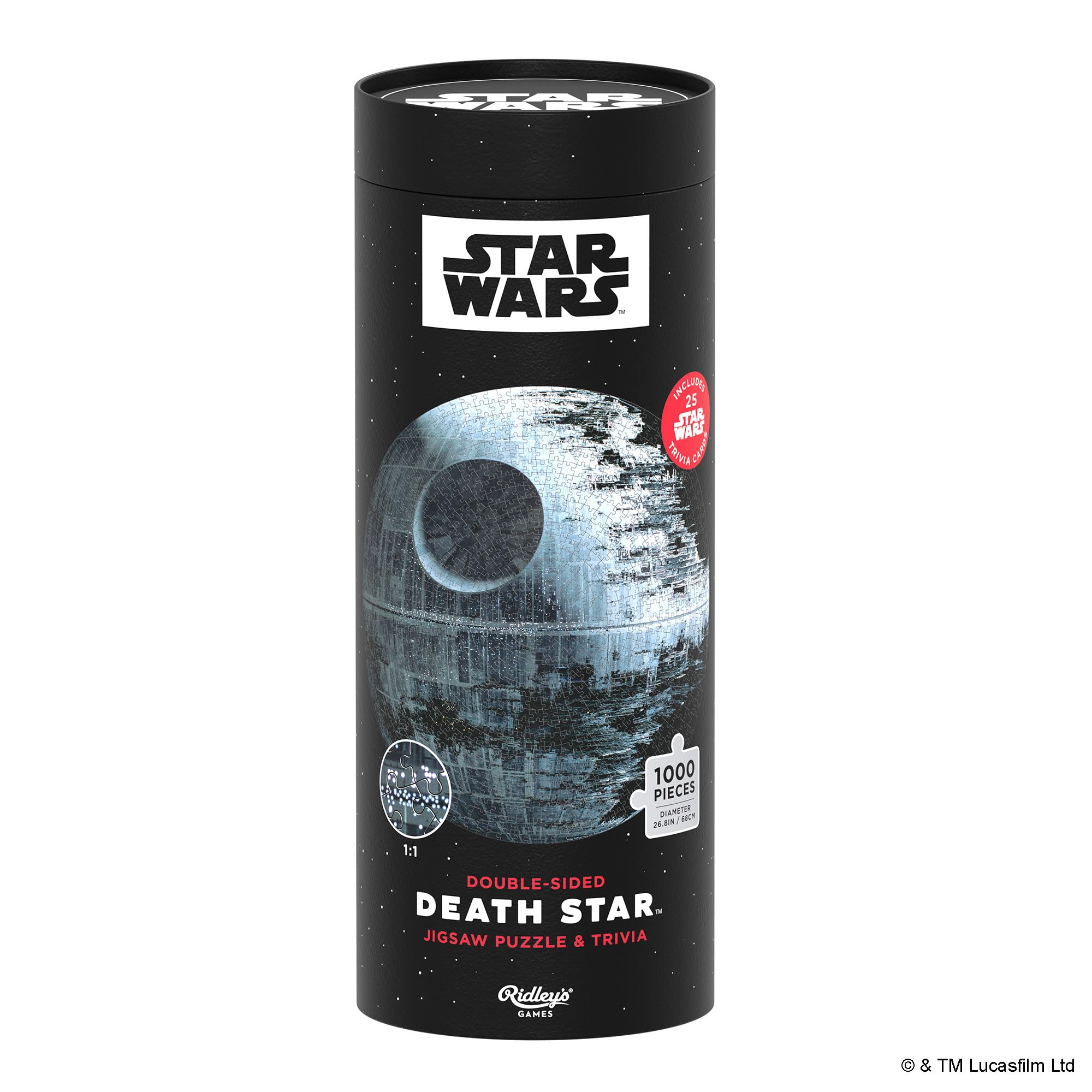 Star Wars Death Star Jigsaw Puzzle and Trivia: 1000 pieces