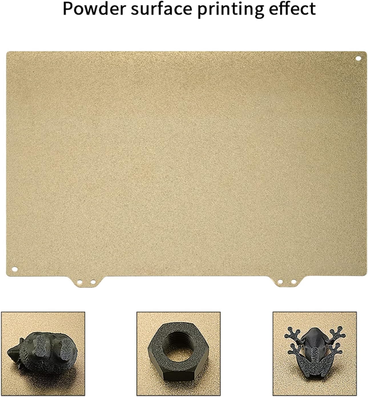 3Dプリンターホットベッド用の除去スプリングダブルサイドスチールシートPEIビルドプレート270x200mm