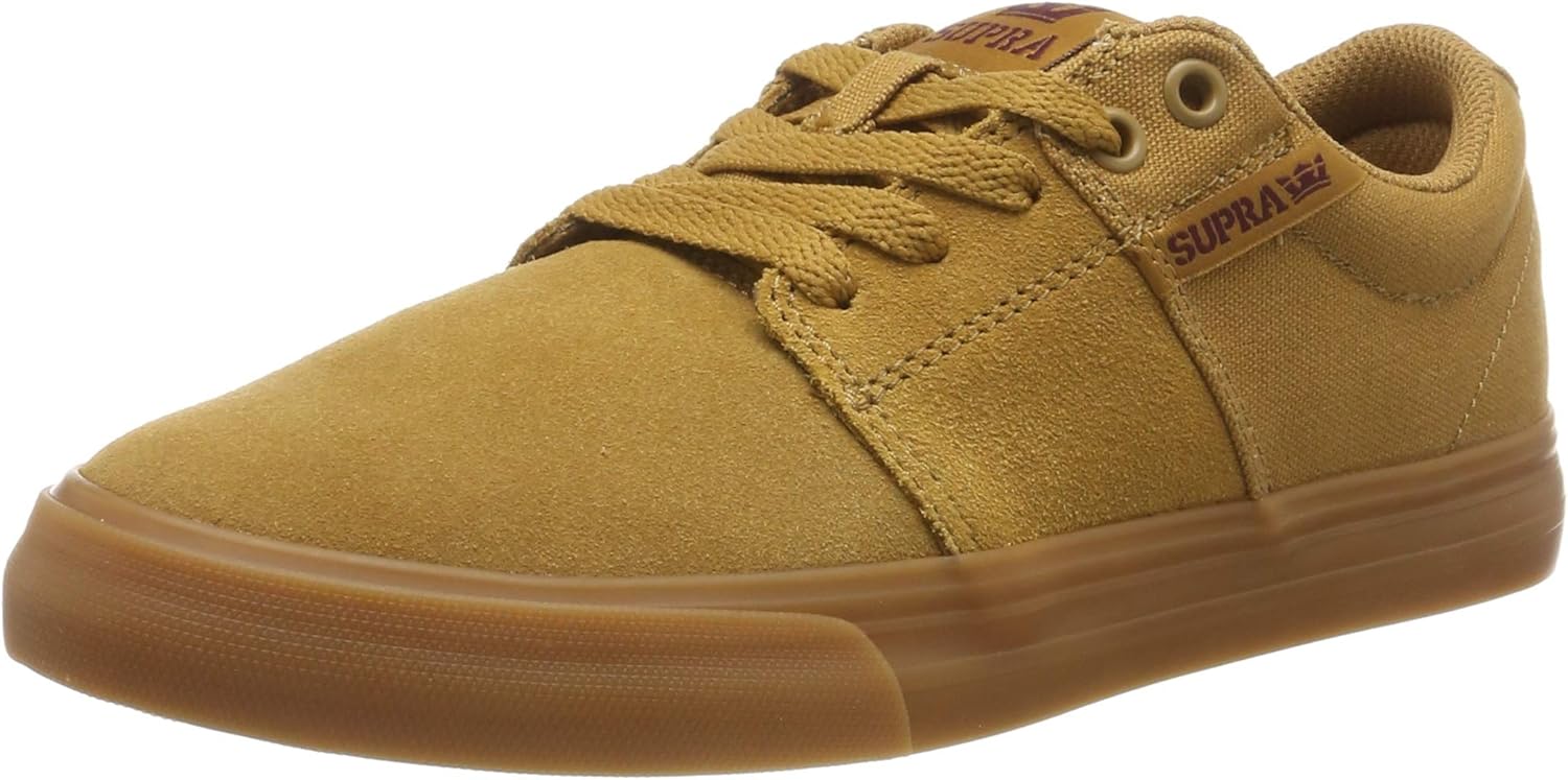 Supra Men's Stacks Vulc Ii Skate Shoe 7 Brown Tan Brown Lt Gum M 260