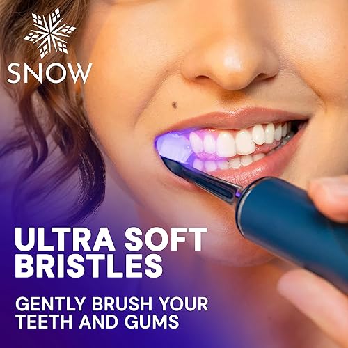 Miniatura 3 de SNOW Cabezales recargables para cepillos de dientes, cabezales de repuesto para cepillos de dientes eléctricos con cerdas suaves, cuentan con luz