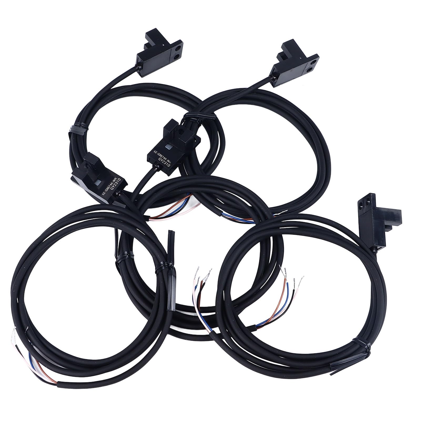 5PCS Interruttore Fotoelettrico a Forma di U Interruttore del Sensore Fotocellula Tipo di Slot Interruttore del Sensore Fotoelettrico Distanza di Rilevamento 5mm DC5-24V
