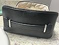 EACHY Travel Makeup Bag, Lychee Leather Large Capacity Cosmetic Bag for Women, Open Flat Toiletry Bag with TPU Brush Compartment, Waterproof Skincare Organizer Travel Essentials