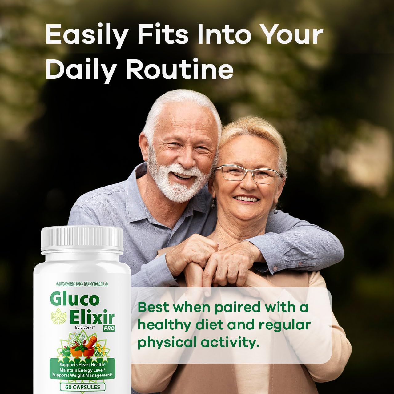 GlucoElixir Pro Capsules - Official GlucoElixir Pro Blood Health Support Advanced Formula Pills - Maximum Strength, Natural Vitamins for Overall Health & Wellness, 60 Capsules for 1 Month - Image 6