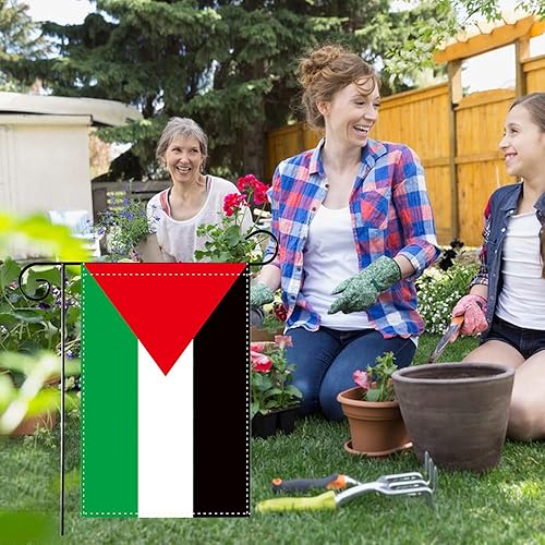 Miniatura 2 de Bandera palestina para jardín, bandera palestina para patio pequeño, 12 x 18 pulgadas, vertical de doble cara, bandera de casa palestina, casa de