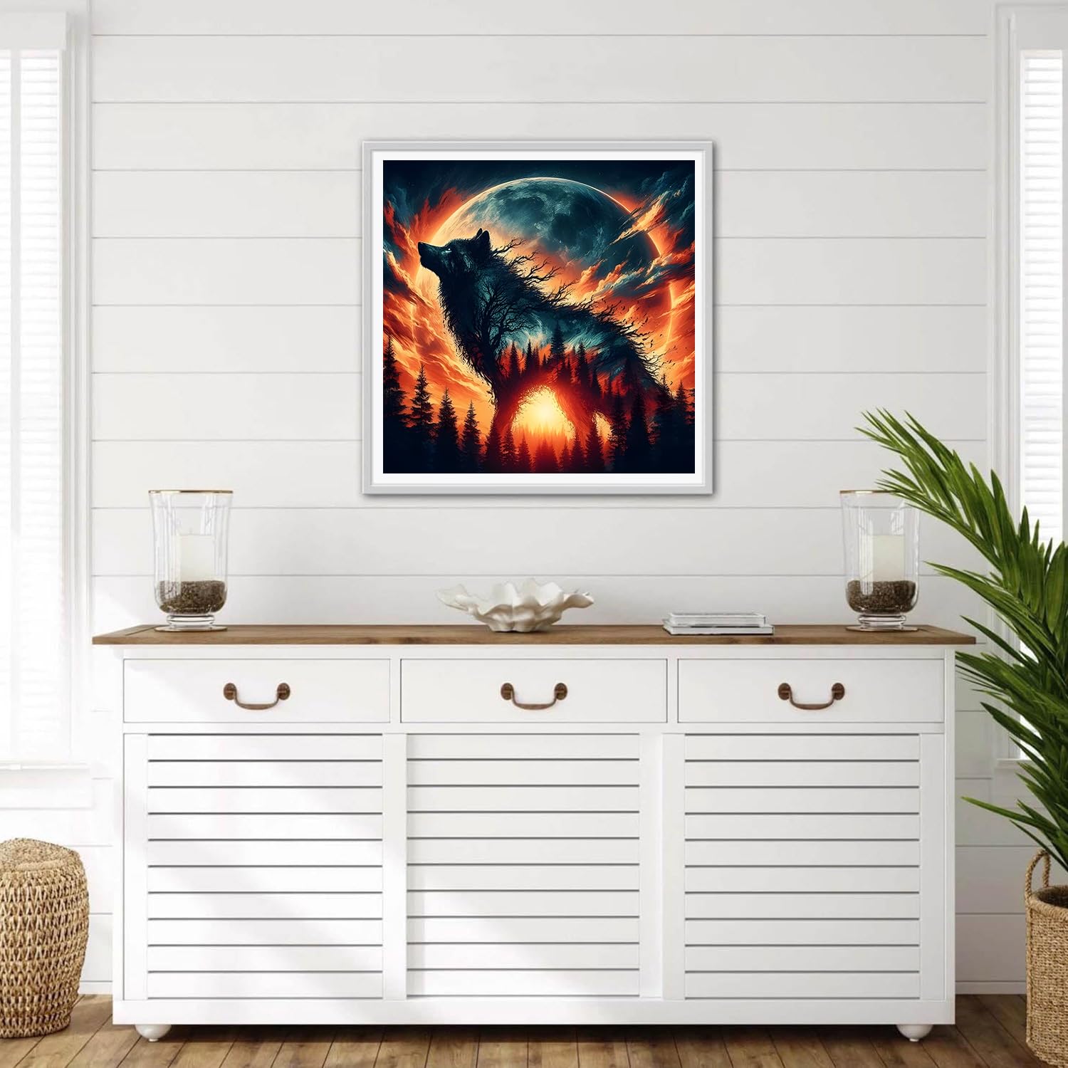 DIY 5D Diamond Painting Set,Wald Bären Voll Bohrer Produktbild-Vorschau 5