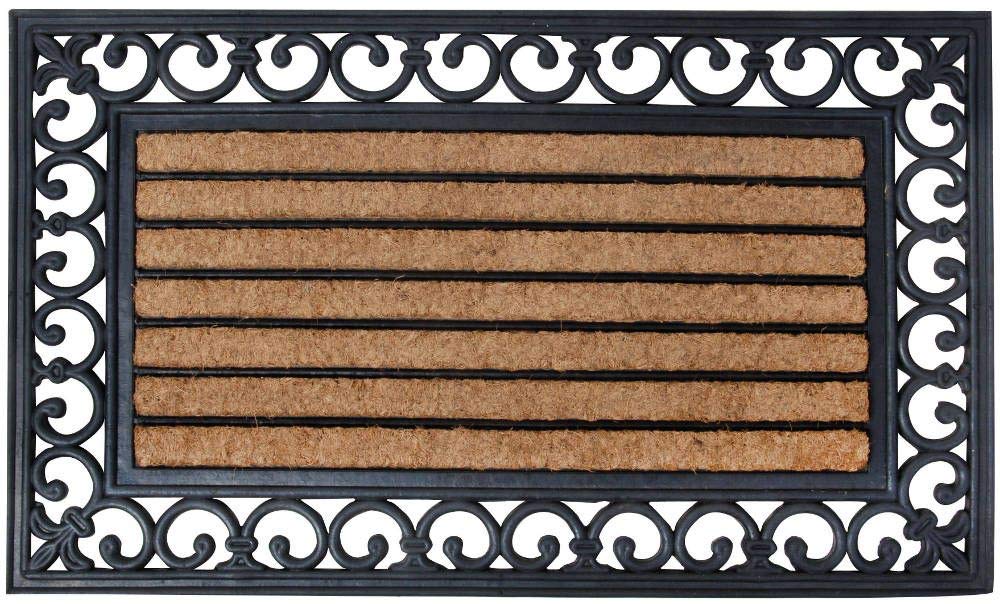 Paillasson en coco Esschert Design idéal pour nettoyer les bottes après le jardin