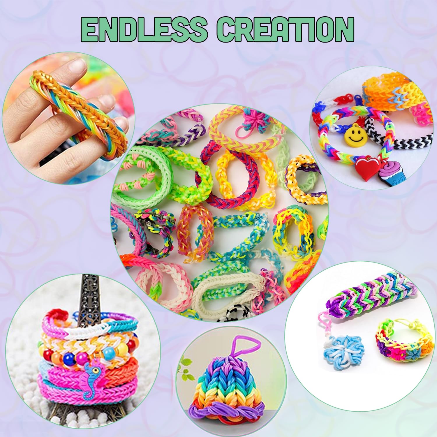FANXIYA 16000 Bracelet Elastique Enfant Kit, Loom Bands Élastique Avec Perles, Kit Créatif Fille Avec Crochet pour Bricolage Enfant, Boîte à Élastique Garçon de Luxe pour Faire des Bracelets FANXIYA 16000 Bracelet Elastique Enfant Kit, Loom Bands Élastique Avec Perles, Kit Créatif Fille Avec Crochet pour Bricolage Enfant, Boîte à Élastique Garçon de Luxe pour Faire des Bracelets