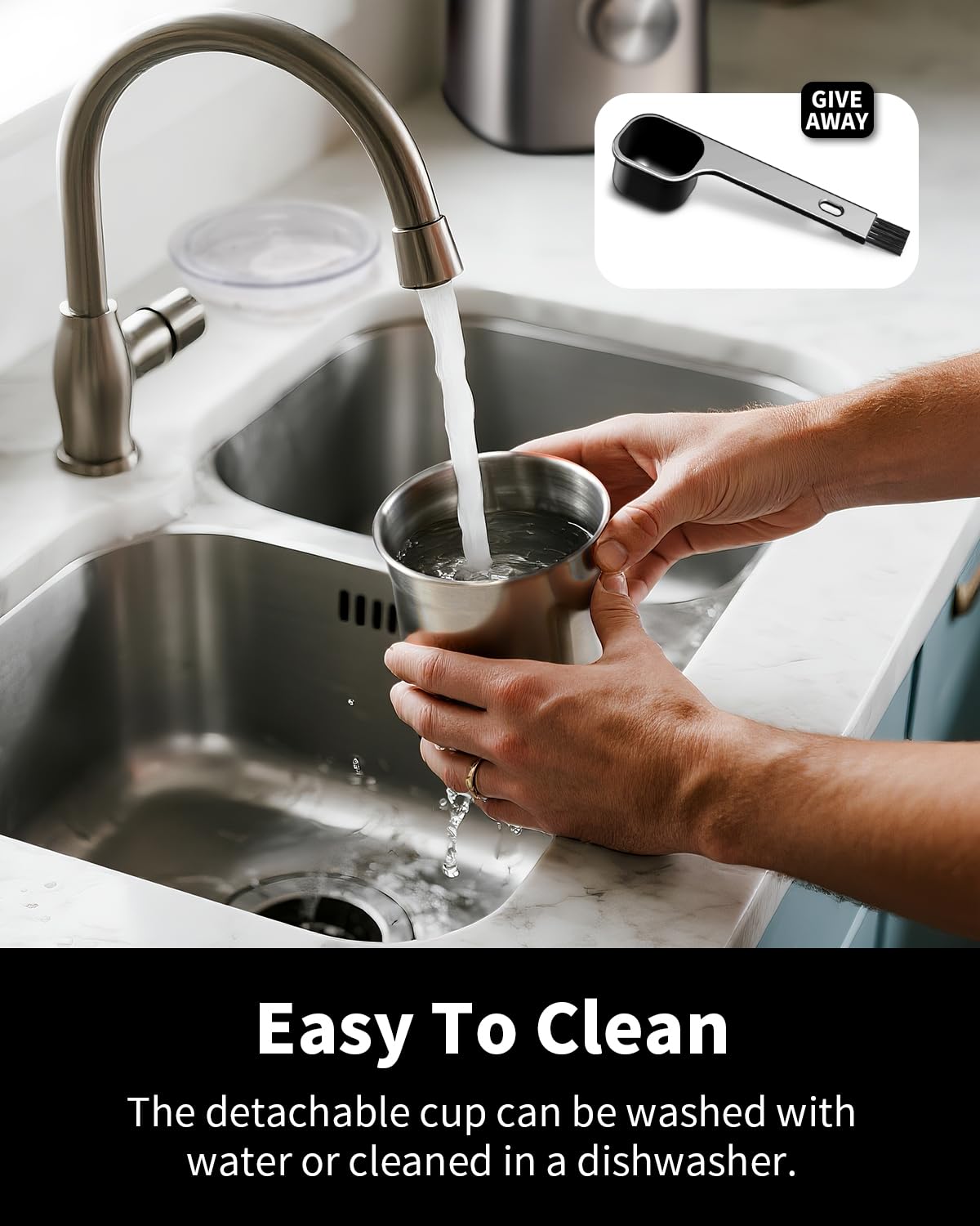 SHARDOR - Molinillo eléctrico de hoja de café, mando giratorio de control de molienda temporizado, carcasa de acero inoxidable, ajustable, para frijoles de café, especias y hierbas, con 1 tazón de