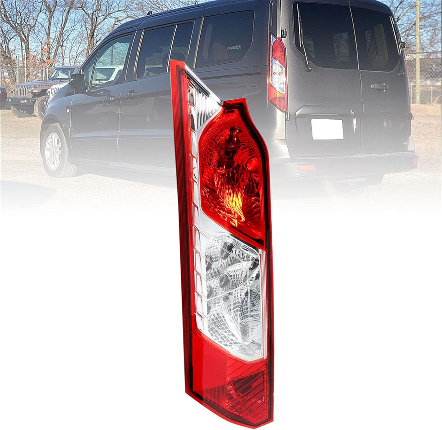 WFLNHB Left Side Tail Light Assembly Replacement for Transit Connect 2014-2020 Driver Side Rear Tail Light Lamp DT1Z13405B FO2800237