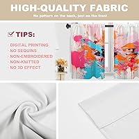 Vista 85 de Cenefas de cocina modernas con patrón de cobre marrón dorado para ventanas, cenefas opacas abstractas de marcas de arañazos y cortinas opacas