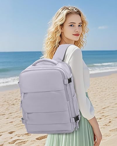 Miniatura 546 de coowoz Mochila de viaje grande para mujeres y hombres,Mochila de transporte,Mochila de senderismo impermeable para deportes al aire libre, Azul, 45