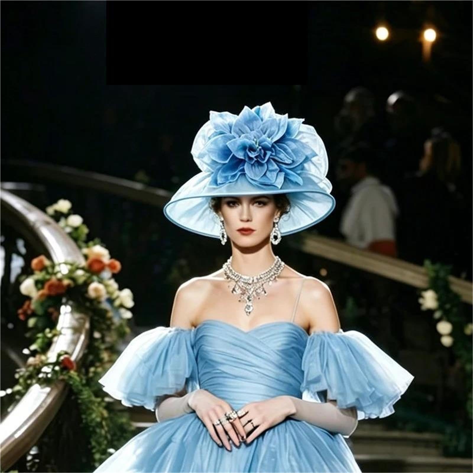 Versatile Cappello Parasole Traspirante in Rete Princess Big Hat