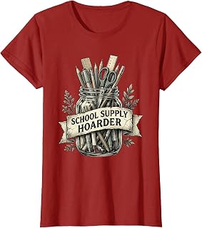 School Supply Hoarder Funny Teacher Design T-Shirt