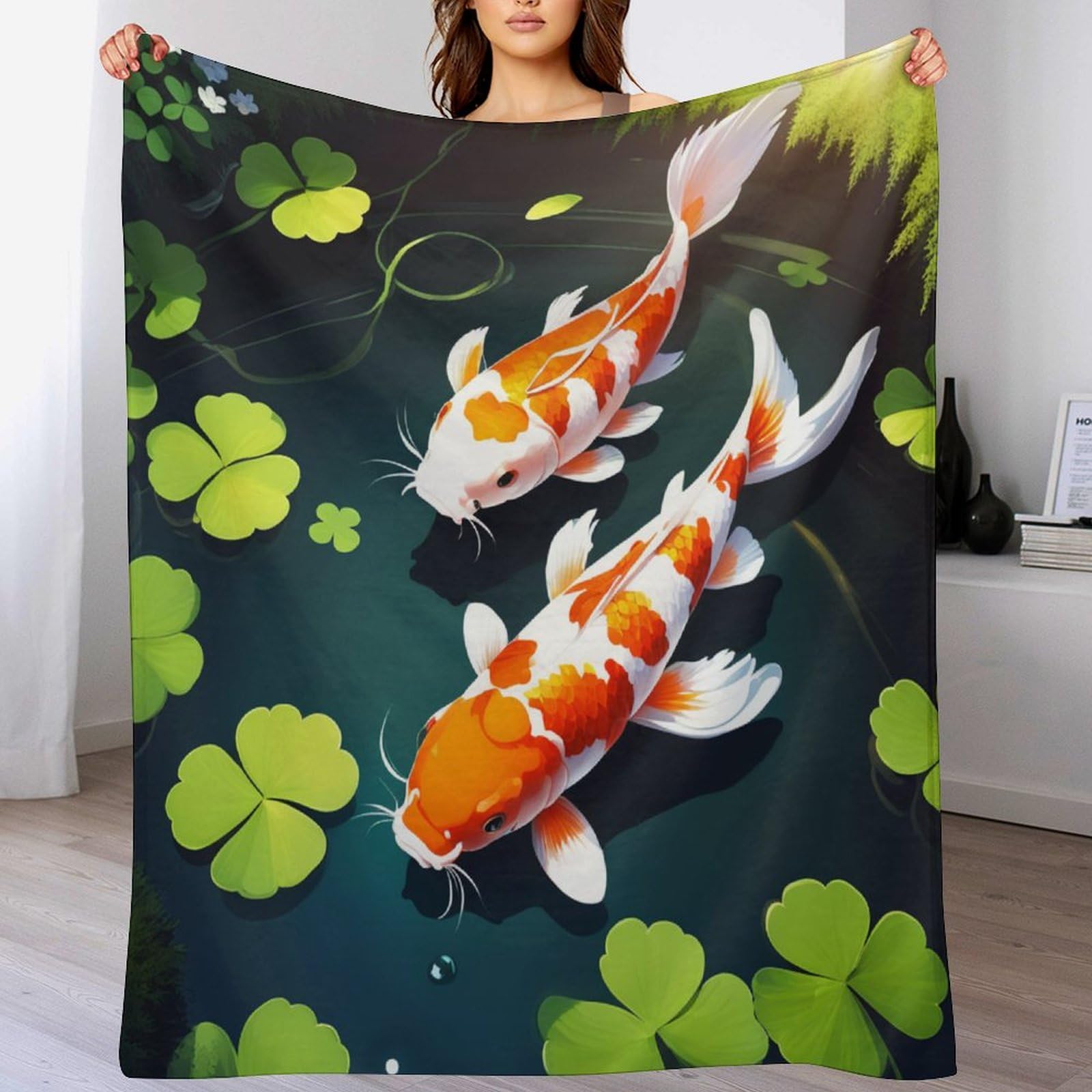 Couverture polaire poisson douce : votre plaid de canapé idéal pour vos soirées cocooning