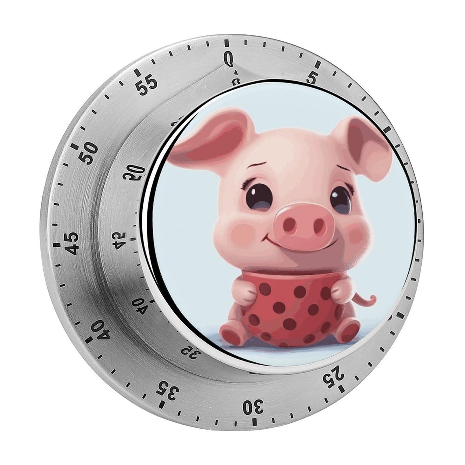 Adfgyerh Style Smiling (21) Timer For Cooking, Kitchen Timer Magnetic No Batteries Required, Mechanical Timer With Loud Alarm, For Fitness Baking Exercise Oven