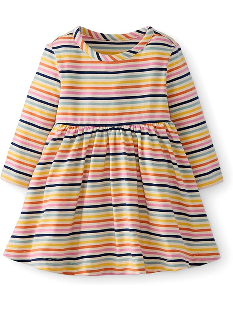 Multi Hanna Andersson Long Sleeve Playtime Dress in HannaSoft™ (Infant/Toddler)