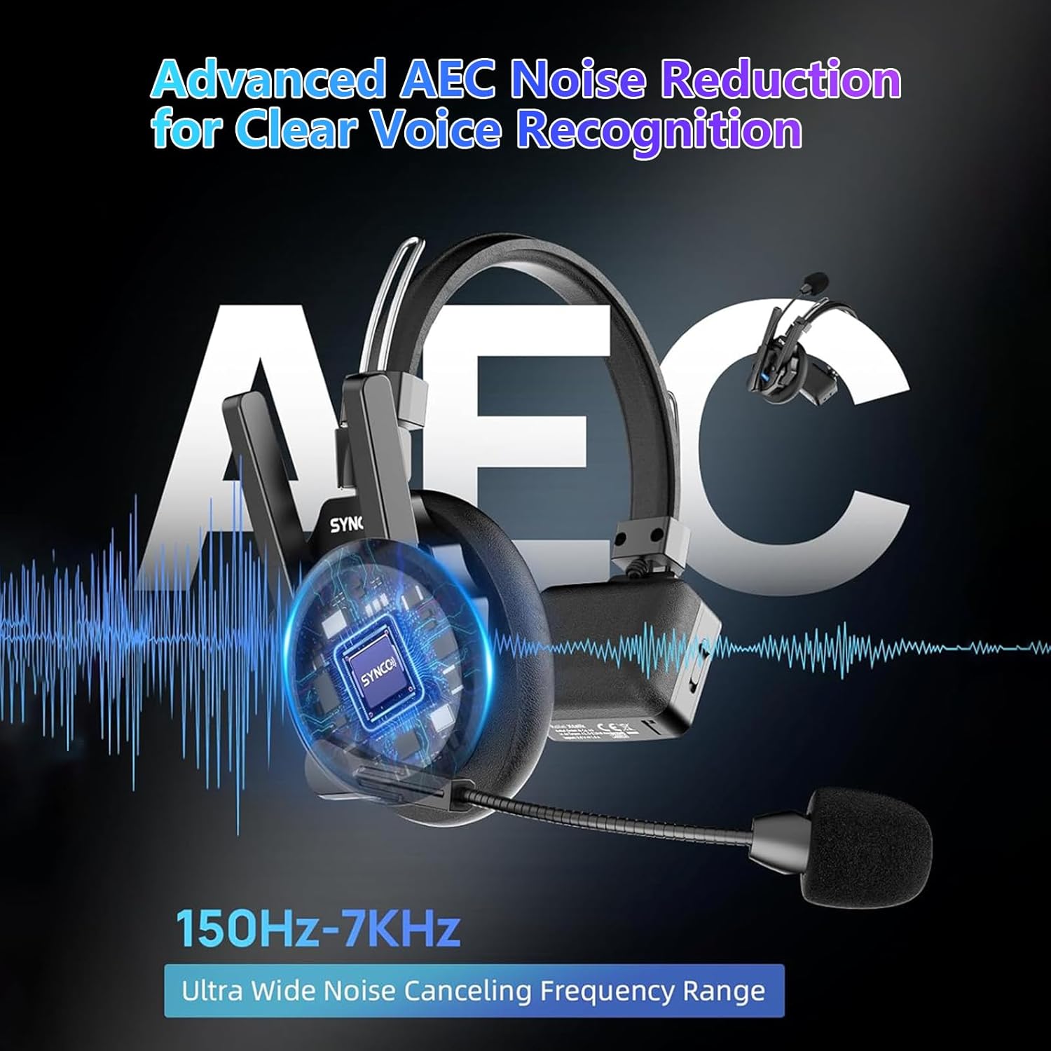 Diagram illustrating the Advanced AEC Noise Reduction technology