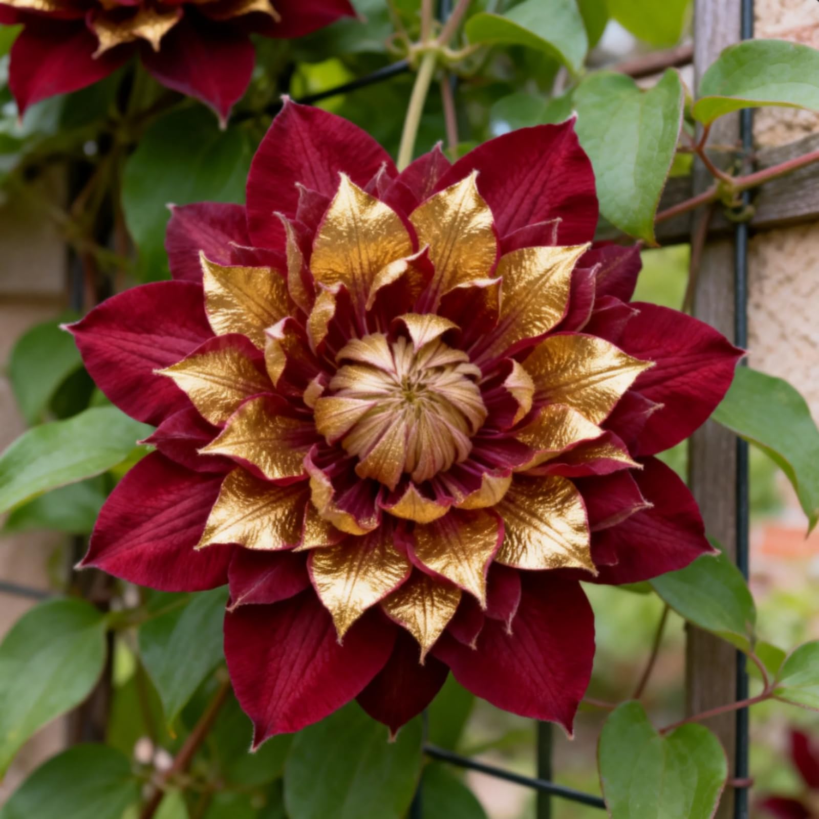 Vigorous Climbing Clematis Roots, Covers Large Walls Fences, Massive Flower Heads, Impressive Vertical Display-6 Bulbs-I