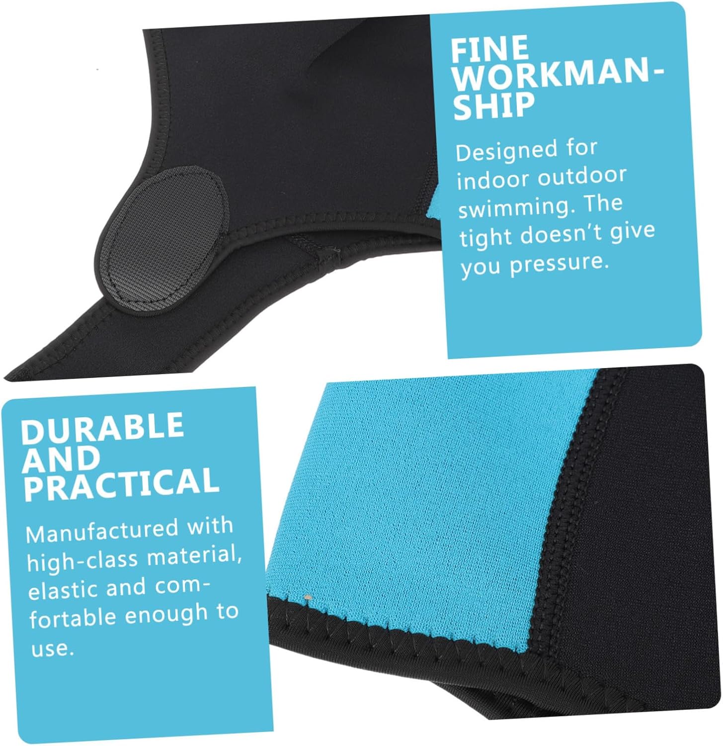 2pcs Diving Hood Rubber Dropshipping Swimming Cap