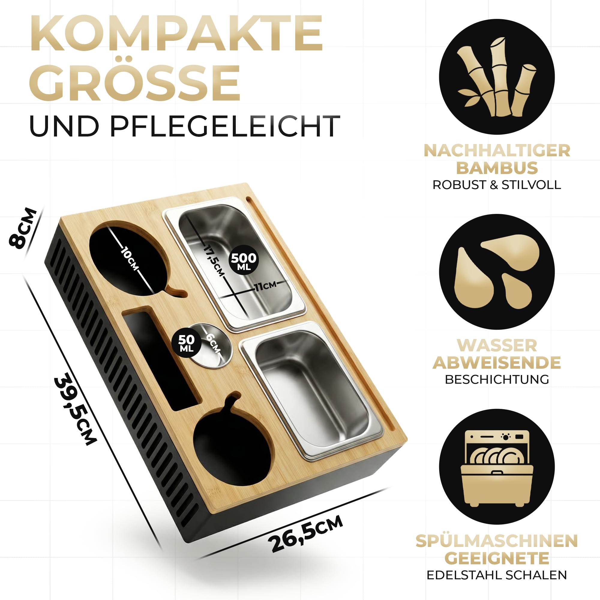 Couchbar Snackbox mit Leuchteffekt – Holz Sofatablett für Sofa, Snackbar & Organizer Tablett, 2-in-1 Couch Bar mit Getränkehalter, Weinhalter & Handyhalterung, Geschenke für Männer & Frauen
