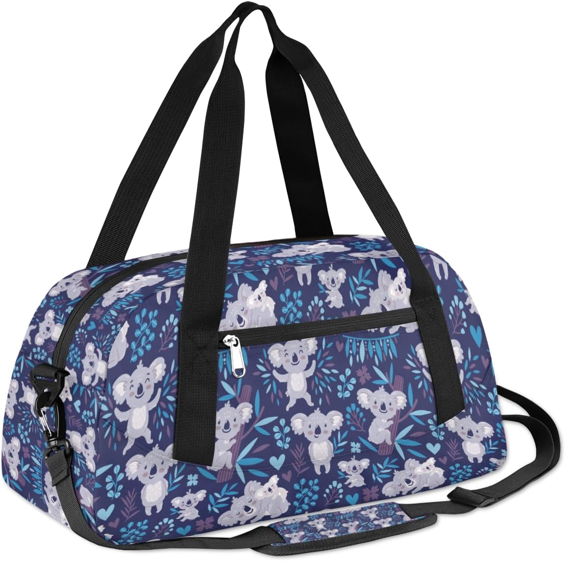 Dog Duffle Bag for Girls, Cute Kids Overnight Bags Pink Girls Dance Bag Lightweight Water Resistant Foldable Dog Paws Sports Gym Bag Weekender Overnight Sleepover Carry On Travel Bag