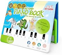 BEST LEARNING My First Piano Book: Award-Winning Toddler Piano Toy Ages 3-5, Educational Music Fun with Songs & Instruments - Perfect Birthday Gift