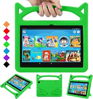 All-New Fire HD 8 Tablet Kids Case 2022, Grand Sky Super Light Weight Shockproof Hand-Free Case for Amazon Fire 8/8 Plus Tablet Compatible with Both(12th/10th Generation, 2022/2020 Release)(Grass)