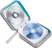 Vista 83 de Funda para CD, capacidad para 40 unidades, para CD/DVD, cartera, de plástico duro, DVD, para coche, hogar, oficina, viajes (negro)