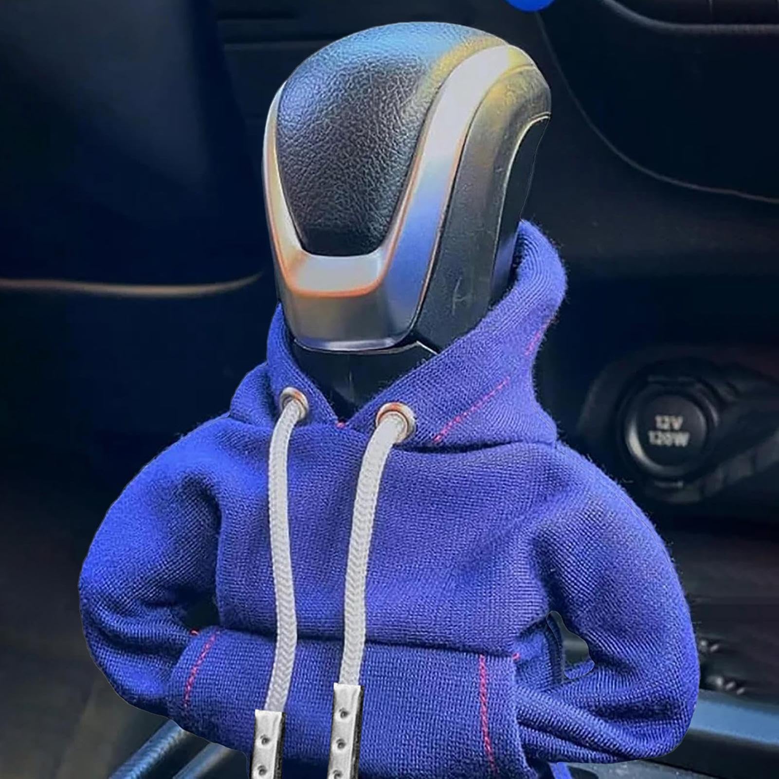Firulab Housse Drôle Pour Levier De Vitesse - Sweat à Capuche Décorative Universelle Pour Voiture
