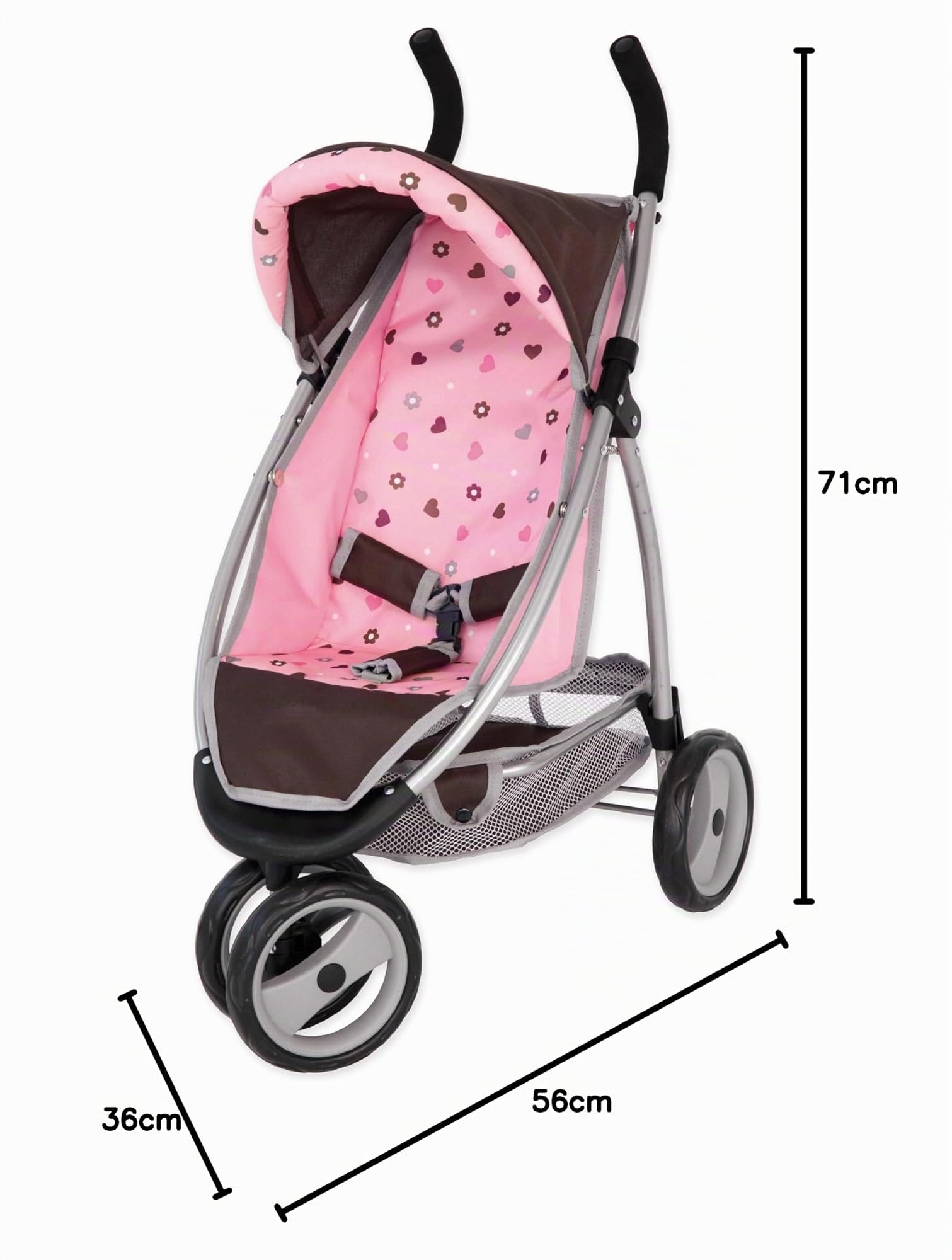 Bayer Design- 39920AA, Passeggino per bambole, passeggino Jogger