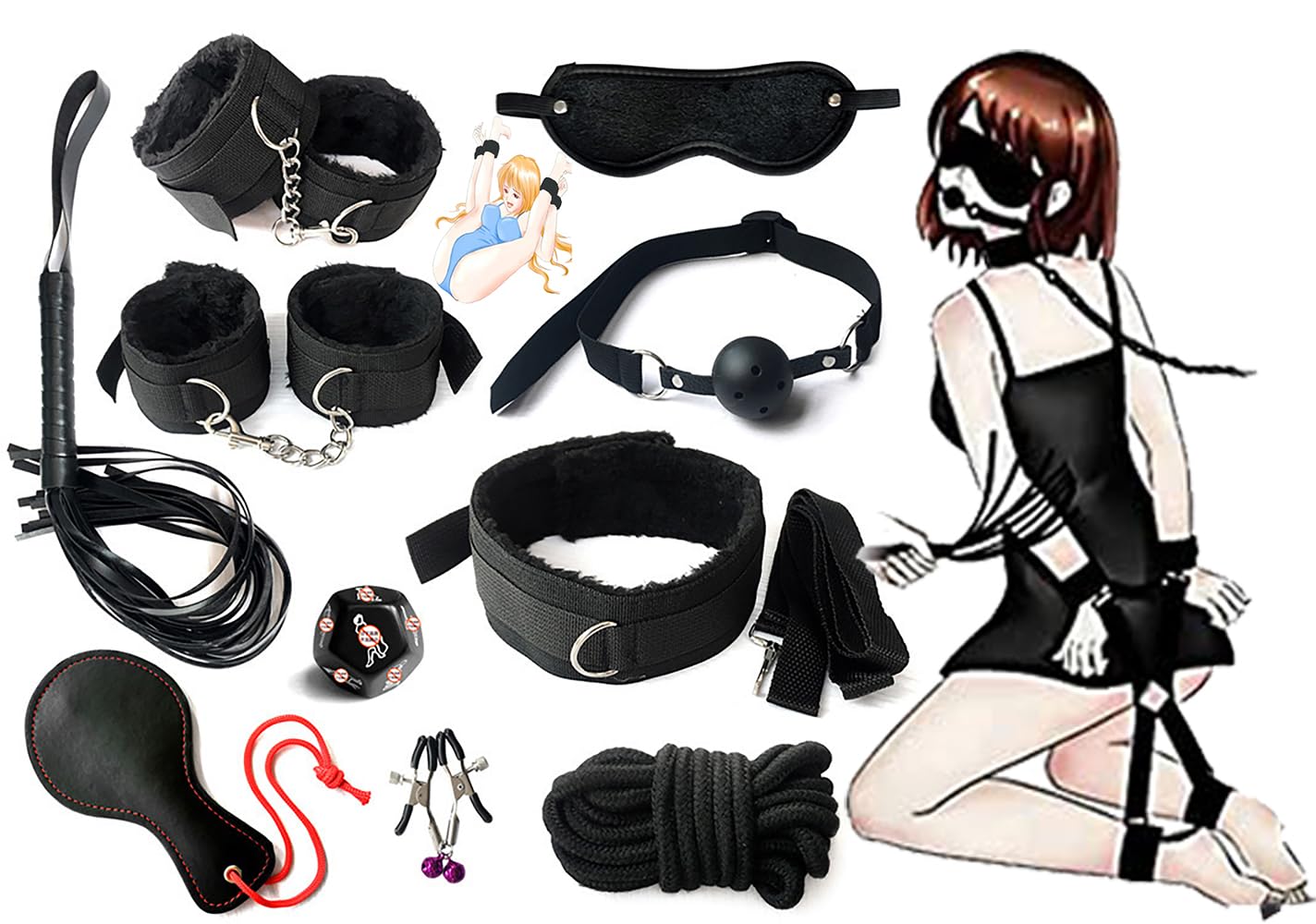 Matériel fitness nylon rose ensemble 10 pièces accessoires gym