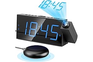 Mesqool Projection Alarm Clock: Your Wake-Up Savior for the Deaf Community