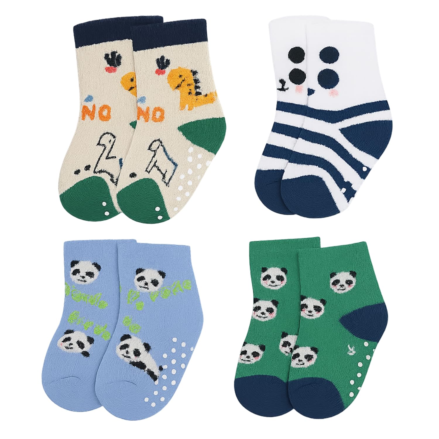 Baby Socks Anti Skid Pack of 4 | Cotton Non Slip Grip Baby Boys & Baby Girls Socks | Soft Breathable Same Design Baby Sock... - Review, Price and Buying Guide