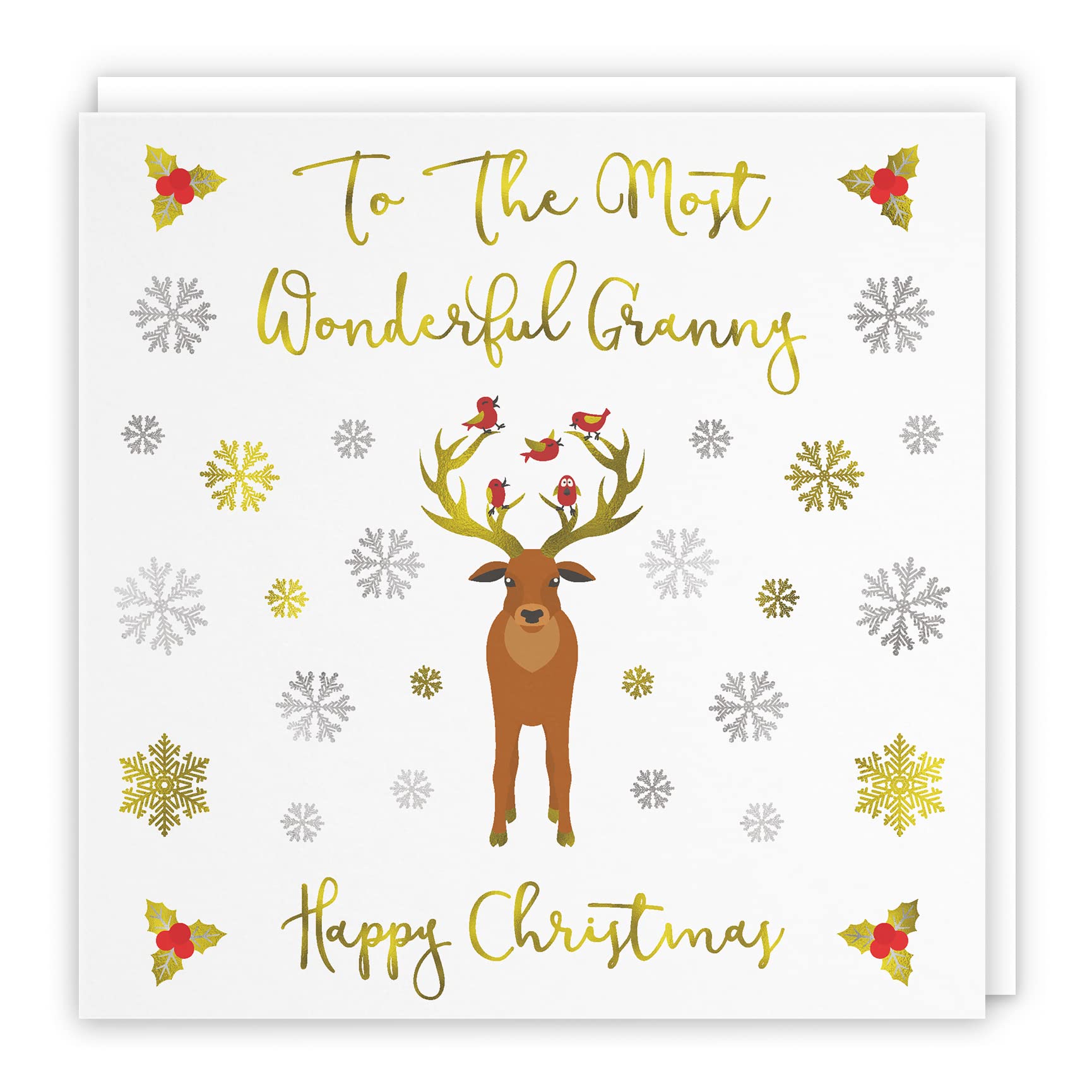 Hunts England - Granny Christmas Card - To The Most Wonderful Granny - Happy Christmas - Xmas Card - Milano Collection - Image 2