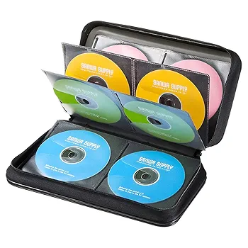 値下げ・黒の合成皮革ＣＤ・ＤＶＤ収納ケース９６枚収納１２個 楽天市場】CD収納ケース いれと庫 CD用 ライト 2個セット