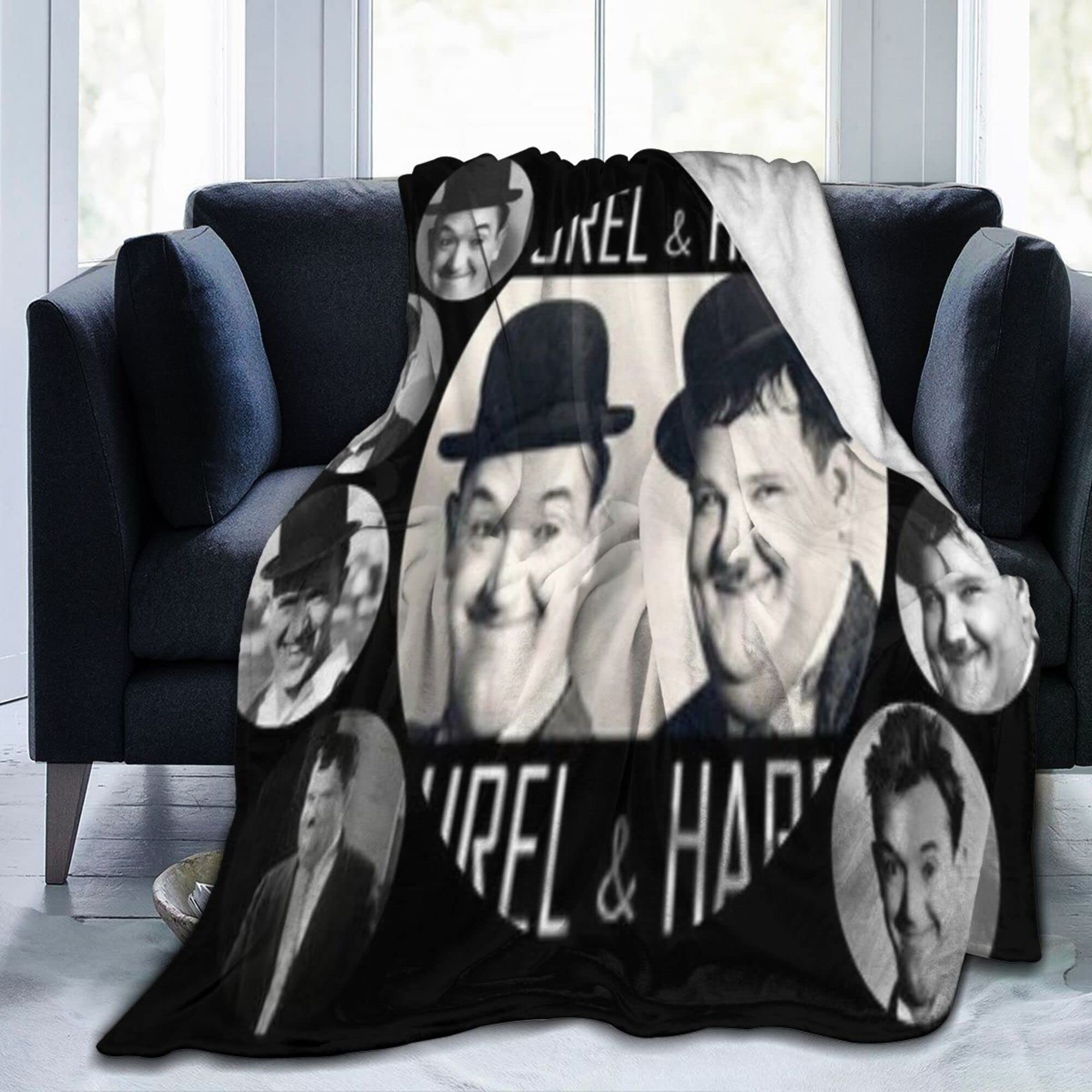 Lawenp As Pic Ultra-Soft Fluffy For Laurel And Hardy Blanket Home Decor Throw Blanket Gift For Adults/Kids50"X40"