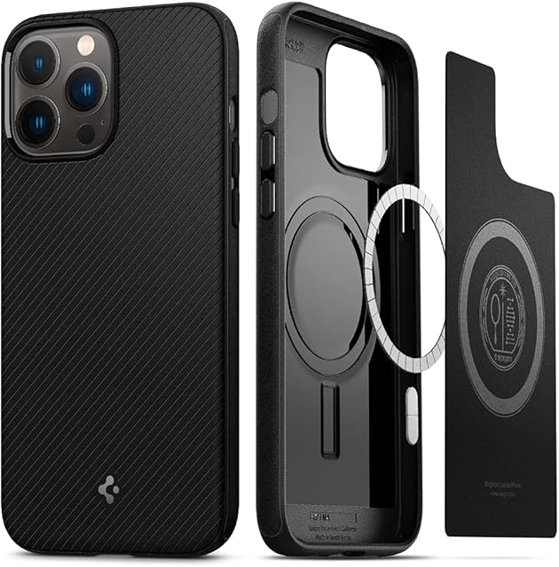 Spigen Mag Armor MagFit Case Compatible with iPhone 13 Pro Max - Matte Black