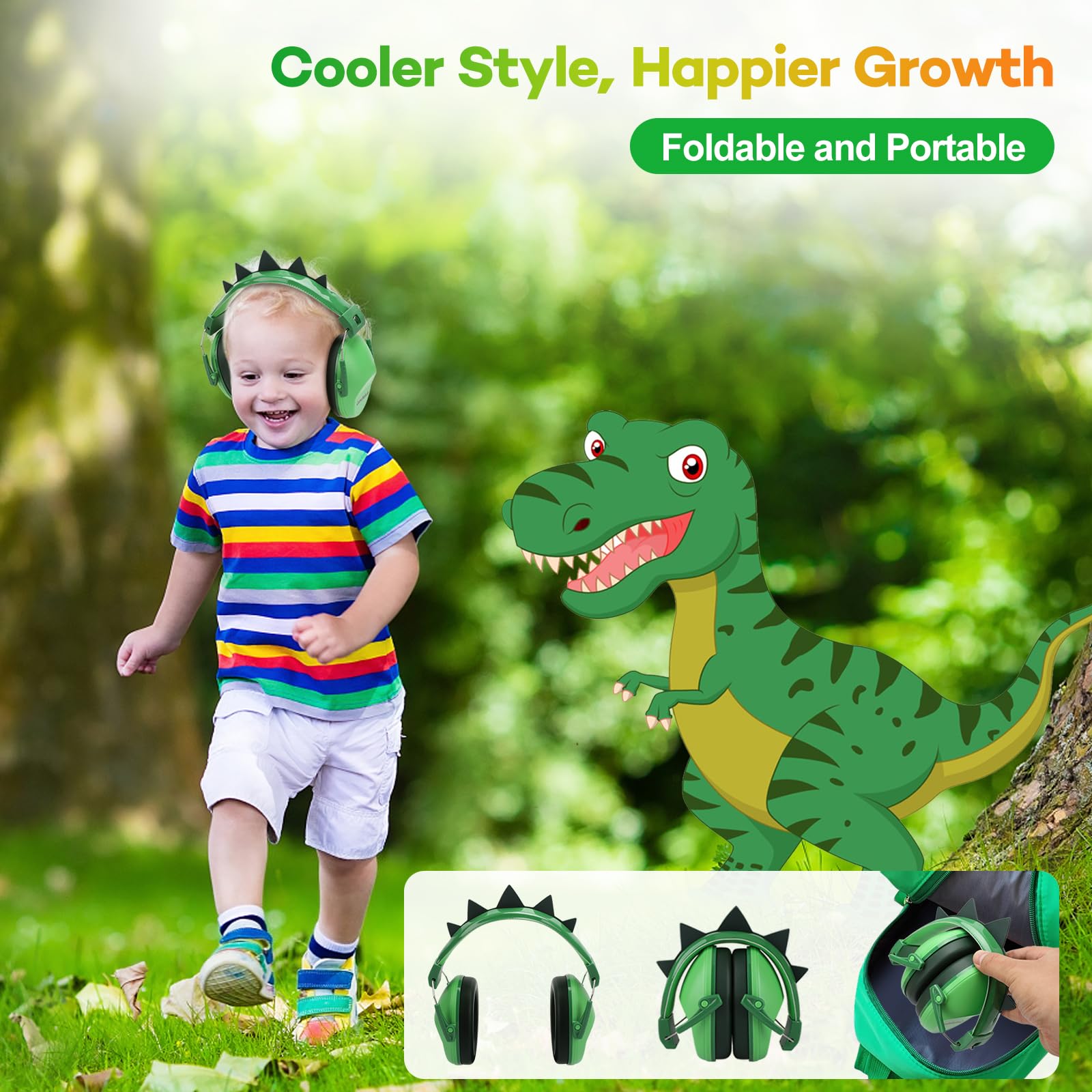 Protector Oído para Niño, Protección Auditiva SNR 28dB con Diadema Ajustable, Casco Antiruidos Profesional Cancelación de Ruido para