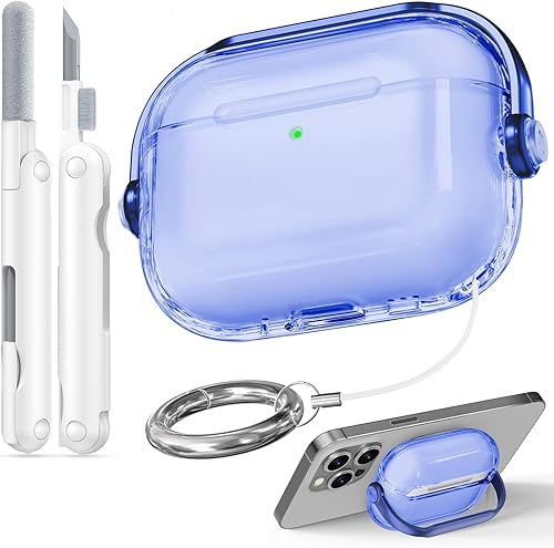 Miniatura 33 de Funda para Airpods Pro 3, fundas de bloqueo de seguridad para Apple Airpod Pro 3 (2025) con soporte para teléfono y kit de limpieza, protección