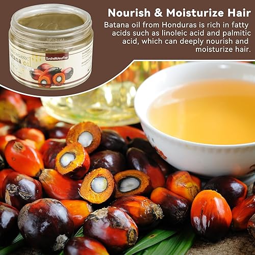 Miniatura 3 de Aceite de batana crudo 100% sin refinar para el crecimiento del cabello, aceite de Dr. Sebi Batana de Honduras, aceite natural para el crecimiento