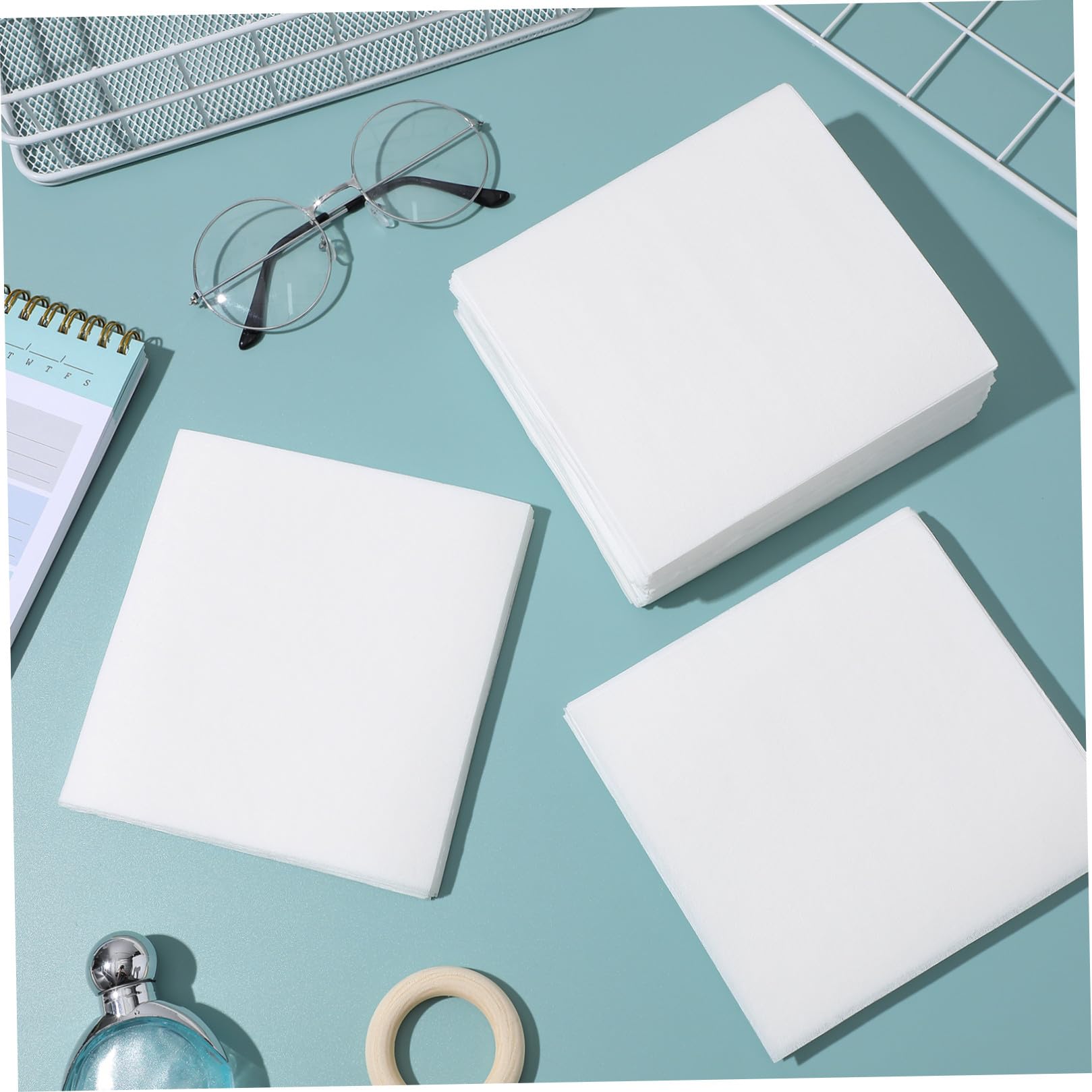Toallitas sin Pelusa para Limpieza Electrónica y Óptica 6X6 Pulgadas Papel de Limpieza Seco para Pantallas Monitores y Gafas 300 Unidades sin Polvo Uso Industrial y
