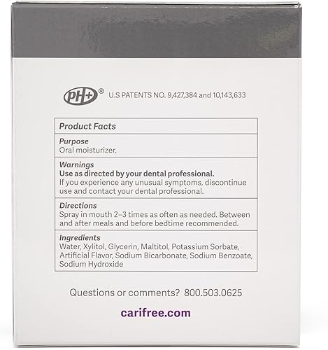 Miniatura 6 de CariFree Spray hidratante oral para higiene dental (uva)  Sin manchas y sin fluoruro  Refresca el aliento y humedece la boca, recomendado por