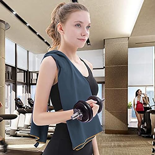 Miniatura 7 de BOGI - Toalla de microfibra viajes y deportes, secado rápido, suave, ligera, absorbente, compacta, campamento, gimnasio, playa, baño, yoga,