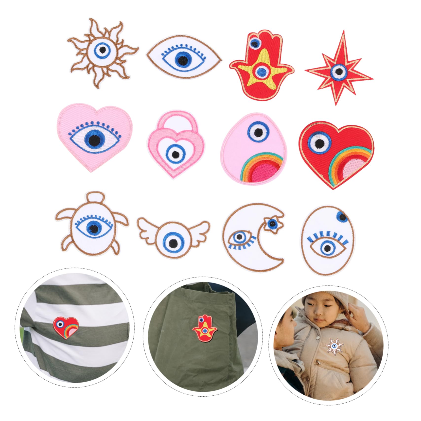 STOBOK 60pezzi Toppe Termoadesive Cartoon Per Riparazione Abbigliamento Applique Per Jeans Borse Per e