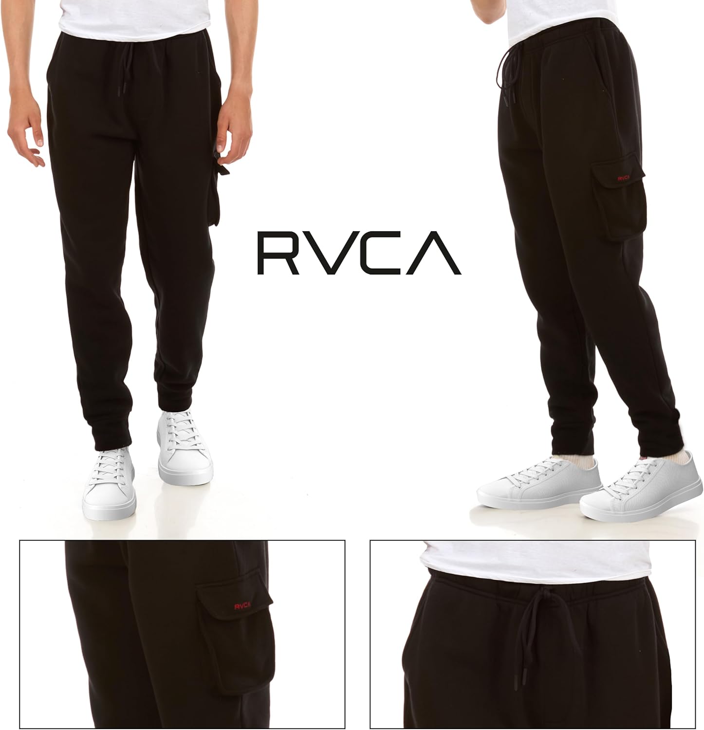 RVCA Mens Joggers Lounge Pants Casual Cargo Joggers for Men Mens Sweatpants