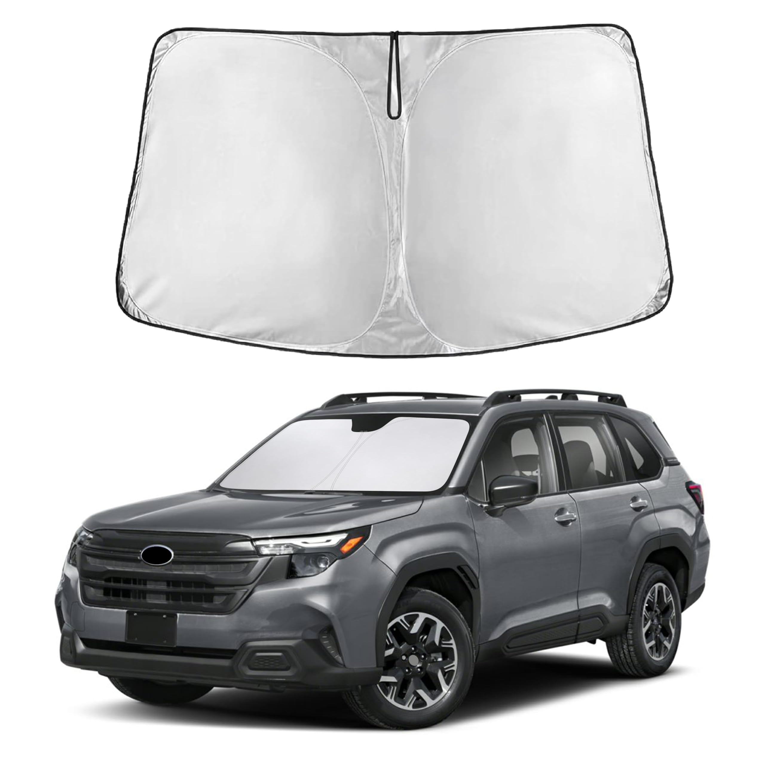 EcoNour Windshield Sun Shade Compatible for Subaru Forester 2025 2026