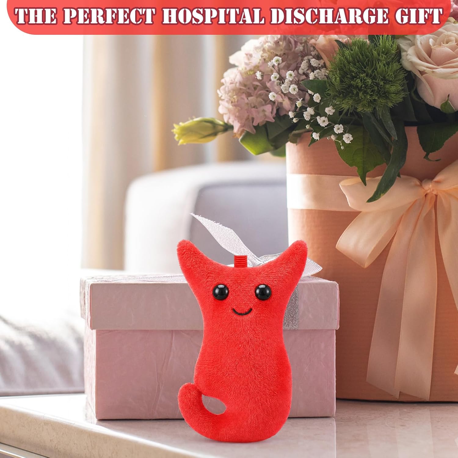 Sureio Plush Keychain Surgery Recovery Gifts 4.33" Plush Toy Keychain for Patient Digestive System Health Education Awareness image 4